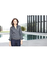 JN 641 Popelínová business halenka s dlouhým rukávem model 22487486 navy - Daiber JN 641 Popelínová business halenka s dlouhým rukávem model 22487486 navy - Daiber