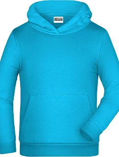JN Dětská mikina s kapucí 02. turquoise model 22414132 - Daiber