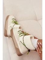 Śniegowce Na Platformie D.Franklin DFSH371015 Jasnobeżowe