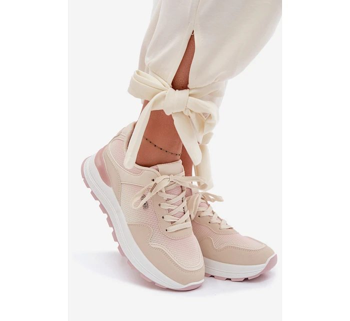 Dámské tenisky na platformě Béžové model 22099931 - Boto