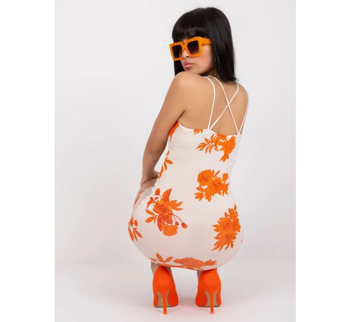 Šaty DHJ SK model 17302406 oranžová - FPrice Šaty DHJ SK model 17302406 oranžová - FPrice