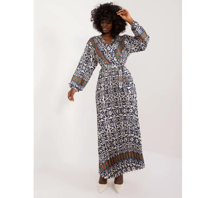 Sukienka DHJ SK model 20105281 granatowy - FPrice Sukienka DHJ SK model 20105281 granatowy - FPrice