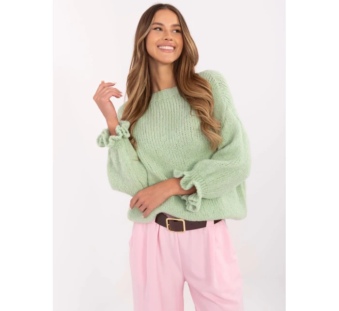 Sweter MI SW model 20849260 pistacjowy - FPrice