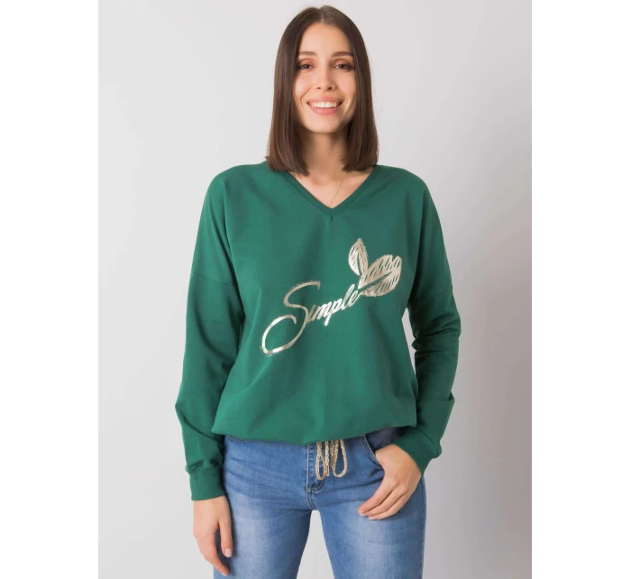 Halenka RV BZ model 16292356 tmavě zelená - FPrice Halenka RV BZ model 16292356 tmavě zelená - FPrice