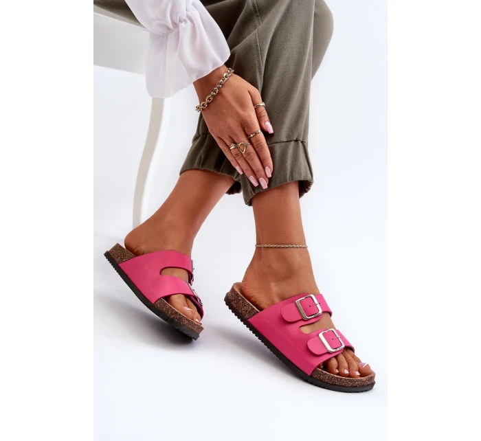 Dámske papuče s prackami Fuchsia Oliena Dámske papuče s prackami Fuchsia Oliena