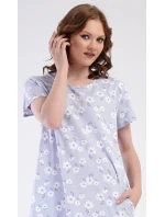 Dámske šaty Nature home modro-biele - Vienetta Dámske šaty Nature home modro-biele - Vienetta