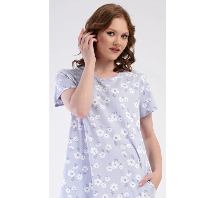 Dámske šaty Nature home modro-biele - Vienetta Dámske šaty Nature home modro-biele - Vienetta