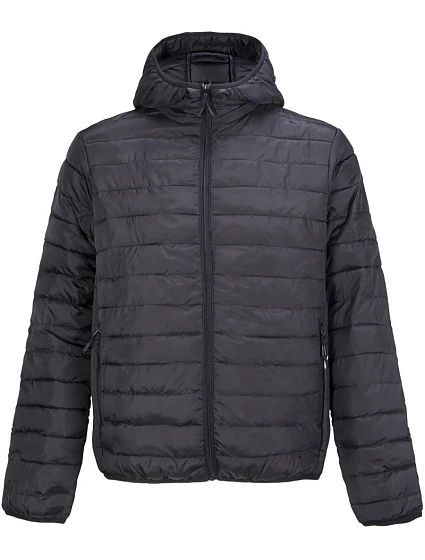 SOL'S Stream Jacket Men – Ľahká pánska prešívaná bunda s kapucňou 25.4444 čierna SOL'S Stream Jacket Men – Ľahká pánska prešívaná bunda s kapucňou 25.4444 čierna