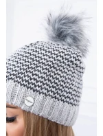 Čepice model 18745656 světle šedá - K-Fashion Čepice model 18745656 světle šedá - K-Fashion