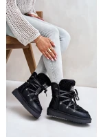 Śniegowce Na Platformie Wegańskie D.Franklin DFSH370004 Czarne Śniegowce Na Platformie Wegańskie D.Franklin DFSH370004 Czarne