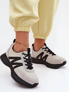 Semišové Dámské Tenisky Na Platformě Vinceza 41521 Šedé