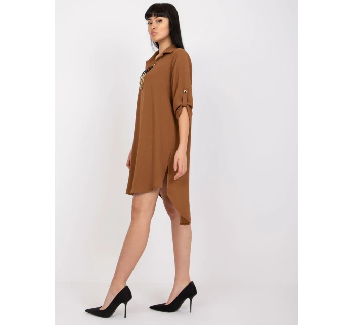 DHJ SK šaty V2209.94 hnedé
