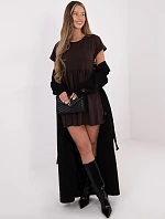 Šaty RV SK 5672.03P tmavohnedé