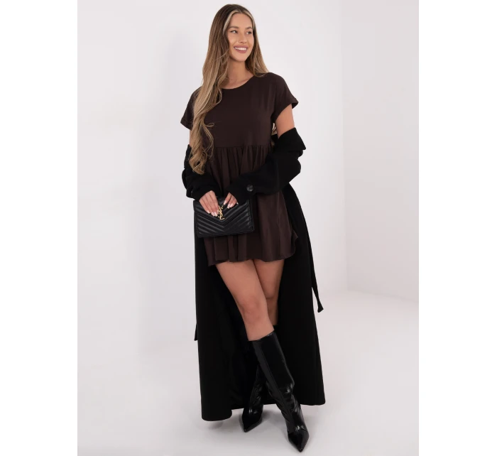 Šaty RV SK 5672.03P tmavohnedé Šaty RV SK 5672.03P tmavohnedé