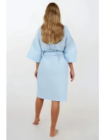 Modrý dámský župan - Momenti Per Me Modrý dámský župan - Momenti Per Me