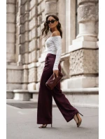 Dámské kalhoty model 21755603 Bordó - LaBalancia