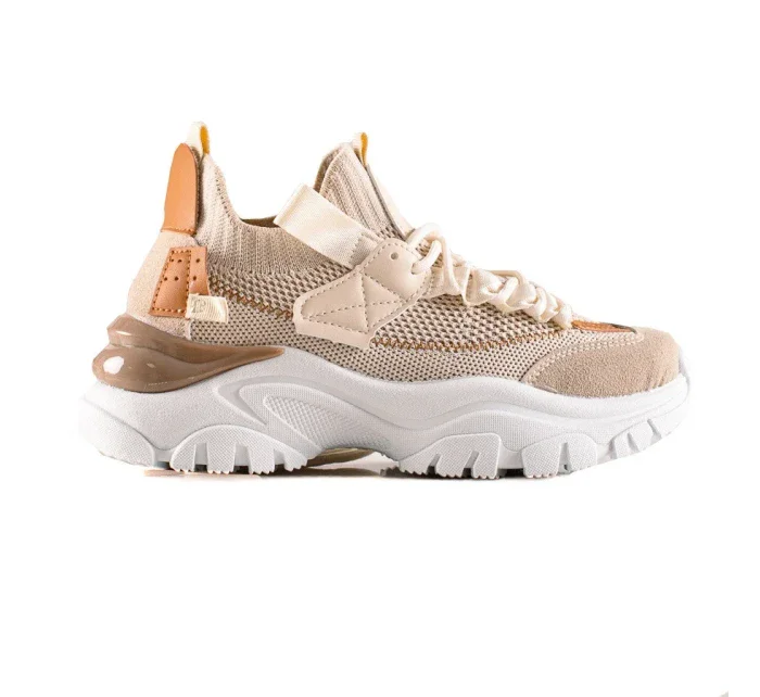 Exkluzívní dámské hnědé tenisky bez podpatku Exkluzívní dámské hnědé tenisky bez podpatku