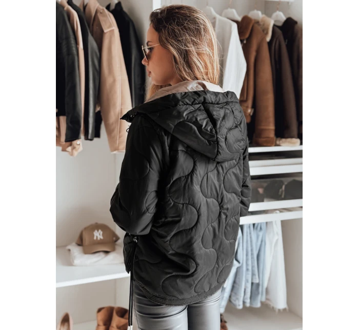 FashionStreet dámska čierna bunda TY4240