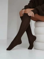 Milena podkolienky 0330-001 Vzor rybia kosť 37-41