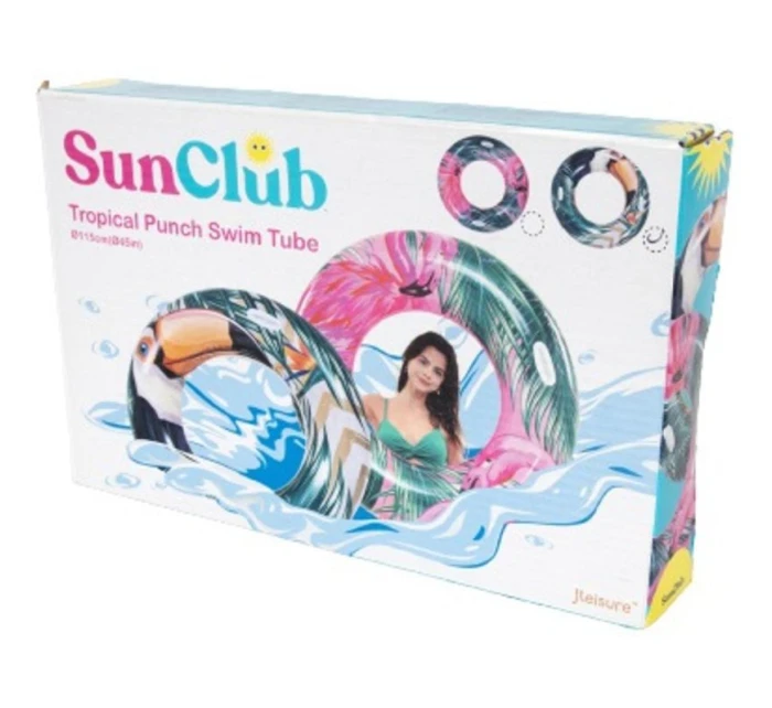 TROPICKÝ PLAVECKÝ KRUH 115CM 37598 RUŽOVÝ