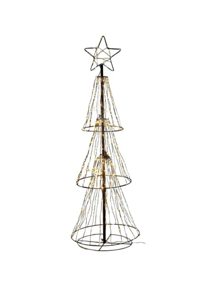 DEKORATÍVNY VIANOČNÝ STROMČEK 310 LED TEPLÁ BIELA 150 CM LUCA