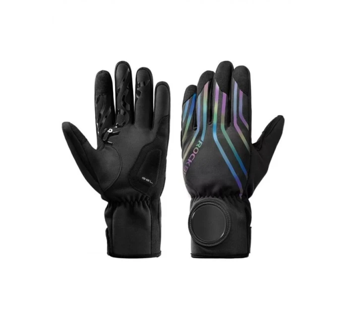 Rockbros zimné cyklistické rukavice čierne L