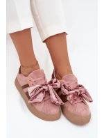 Dámské tenisky s mašlí růžové model 21710139 - Boto