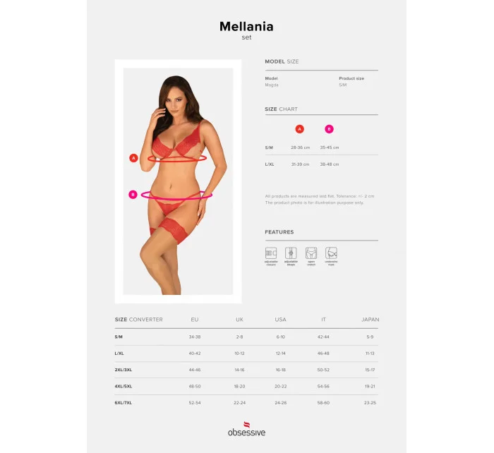 Odvážny set Mellania set - Obsessive