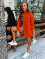 Dámská oranžová košilová bunda Dstreet model 21969831 - FashionStreet