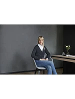 Dámský pletený cardigan s výstřihem do V 11. charcoal marl model 22475052 - Russell Athletic Dámský pletený cardigan s výstřihem do V 11. charcoal marl model 22475052 - Russell Athletic