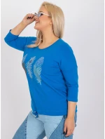 Bluzka RV BZ model 21127014 ciemny niebieski - FPrice Bluzka RV BZ model 21127014 ciemny niebieski - FPrice