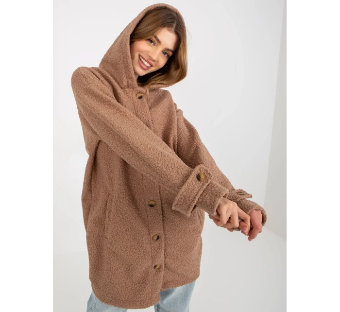 Płaszcz RV PL model 19779793 jasny brązowy - FPrice Płaszcz RV PL model 19779793 jasny brązowy - FPrice