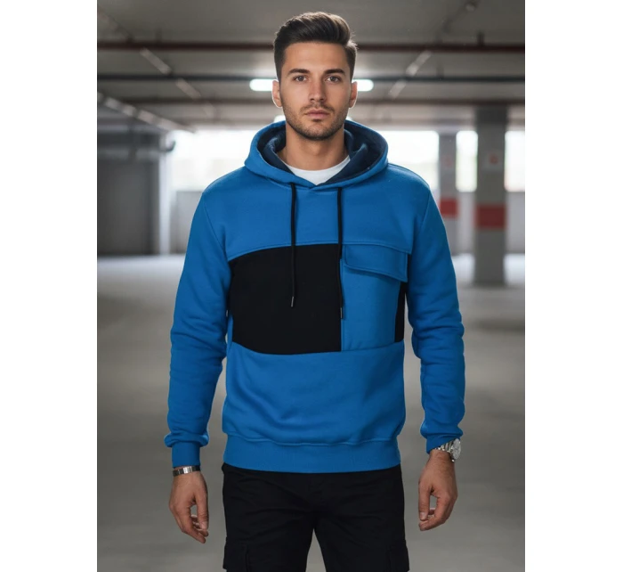 Pánska modrá mikina FashionStreet BX5912