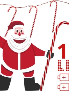 LAMPKI GIRLANDA 10 LED  CHOINKOWE CIEPŁY BIAŁY model 21832644 - LUCA