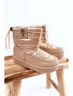 Dziecięce Śniegowce Big Star KK374221 Beżowo-Złote Dziecięce Śniegowce Big Star KK374221 Beżowo-Złote