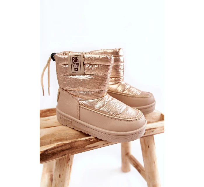 Dziecięce Śniegowce Big Star KK374221 Beżowo-Złote Dziecięce Śniegowce Big Star KK374221 Beżowo-Złote