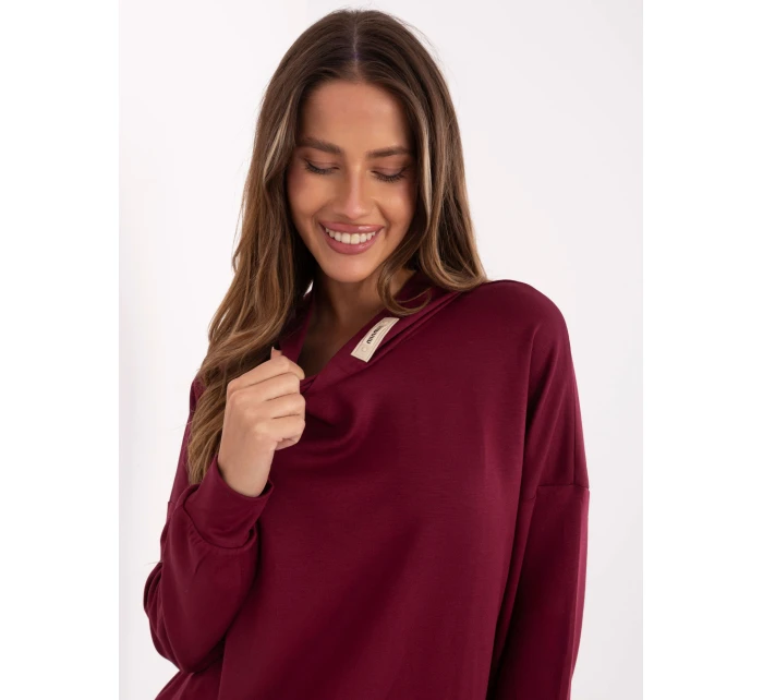 Bluza RV BL model 21717734 bordowy - FPrice Bluza RV BL model 21717734 bordowy - FPrice