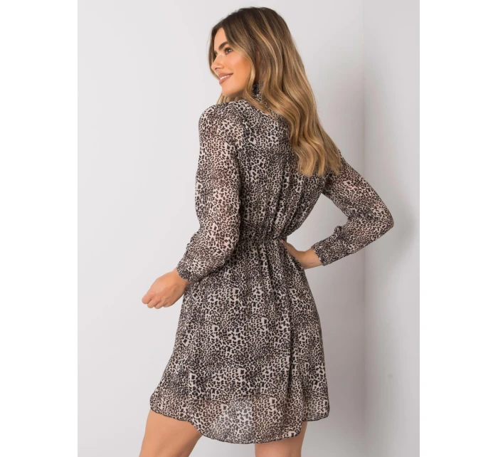 Šaty WN SK 18951 1.40X čierna a béžová Šaty WN SK 18951 1.40X čierna a béžová