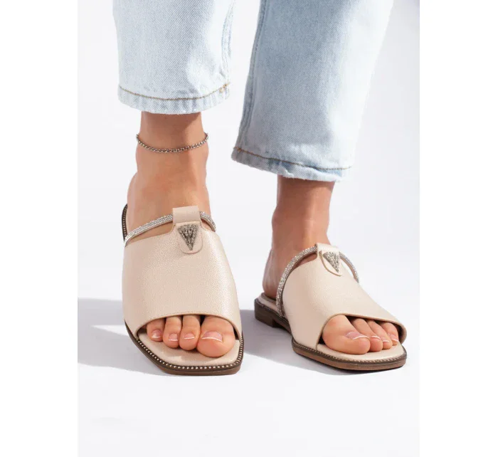 Vynikajúce dámske hnedé ponožky bez päty Vynikajúce dámske hnedé ponožky bez päty