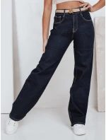 Dámské džíny s širokými nohavicemi tmavě modré Dstreet model 21992549 - FashionStreet Dámské džíny s širokými nohavicemi tmavě modré Dstreet model 21992549 - FashionStreet