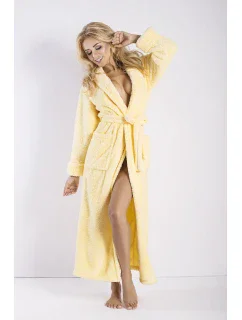 Dámsky župan Eliza long yellow - DKAREN