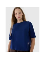 Dámske tričko oversize s potlačou 4F 4FWSS25TTSHF1971-30S Dámske tričko oversize s potlačou 4F 4FWSS25TTSHF1971-30S