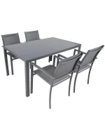 ZÁHRADNÝ STÔL 150x90x73 cm tmavosivý