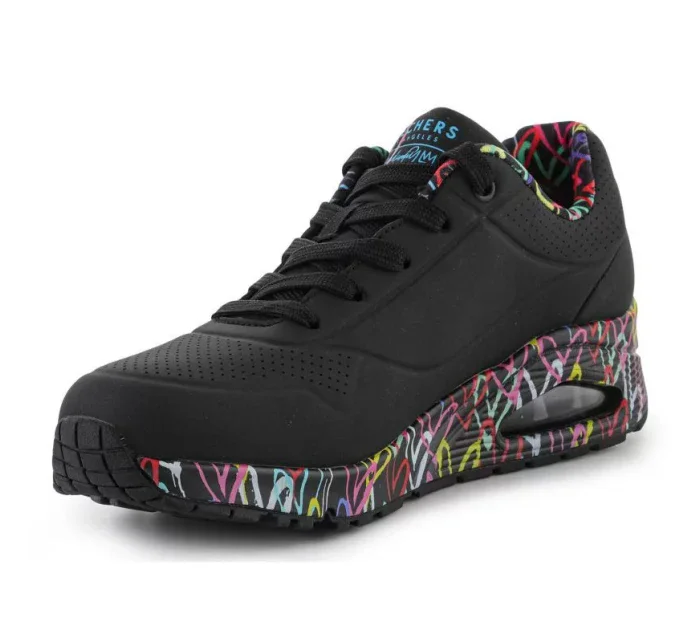 Dámska obuv Uno Loving Love W 155506-BBK čierna-mix - Skechers