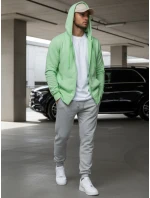 Pánská mikina s kapucí mint Dstreet model 21964386 - FashionStreet