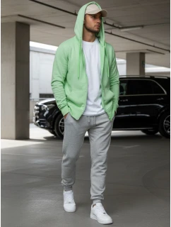 Pánská mikina s kapucí mint Dstreet model 21964386 - FashionStreet