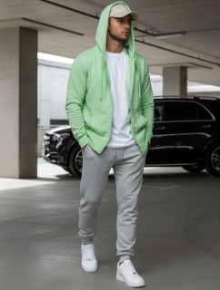 Pánská mikina s kapucí mint Dstreet model 21964386 - FashionStreet