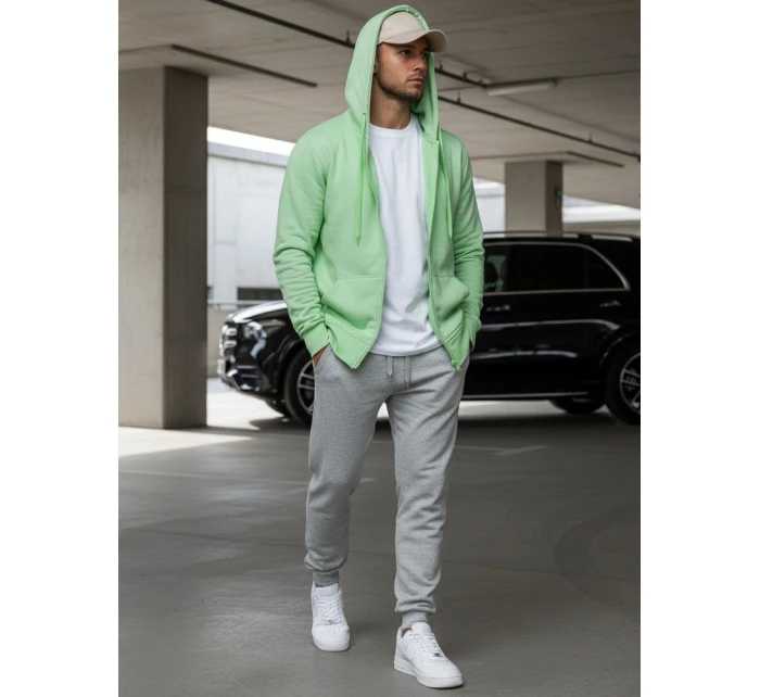 Pánská mikina s kapucí mint Dstreet model 21964386 - FashionStreet