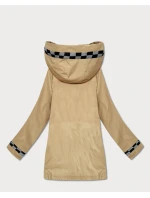 Dámska ľahko zateplená bunda s kapucňou Goodlookin sand (KK60413-5#)