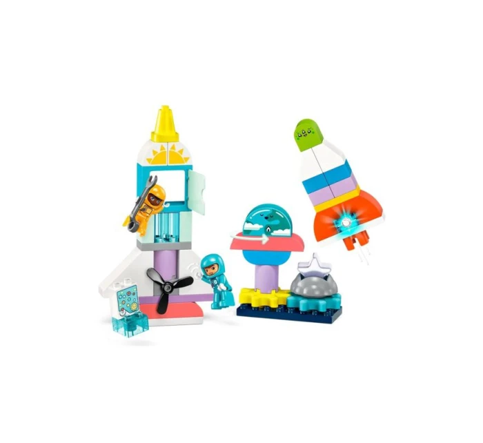 LEGO DUPLO 10422 Vesmírne dobrodružstvo raketoplánu 3 v 1